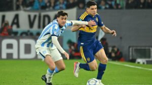 Boca y Racing igualaron 1-1 en un partido palo a palo con muchas imprecisiones